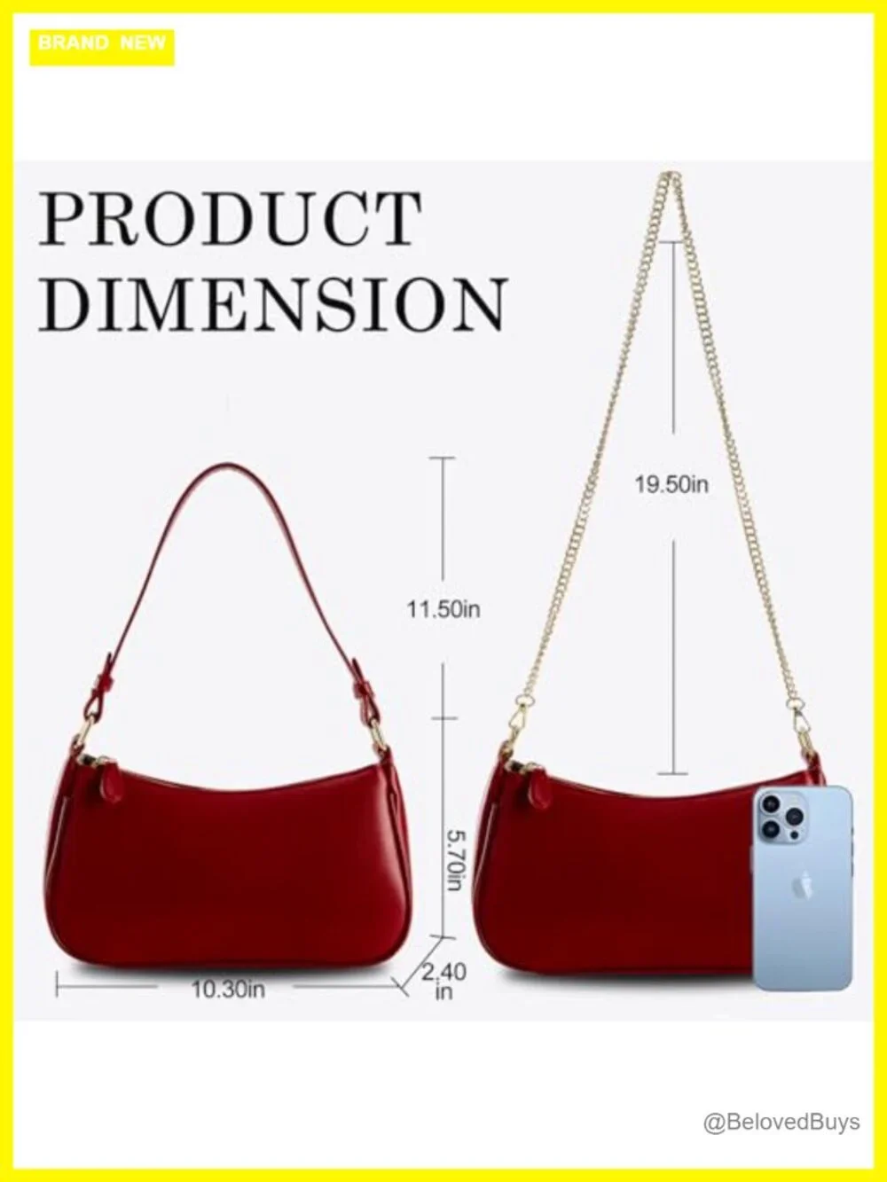 Vegan Leather Sling Bag with 2 Removable Straps Crossbody Tote Handbag